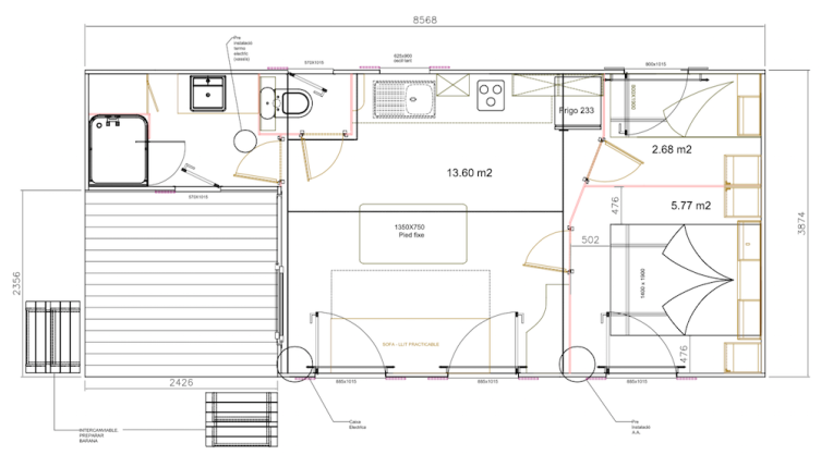 Eco Mobile Home - 2 bedrooms