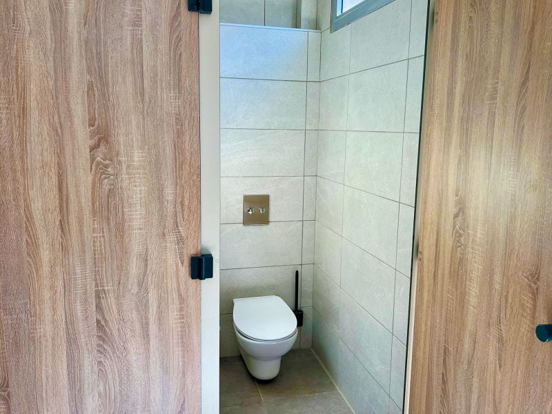 Renovated sanitary facilities
