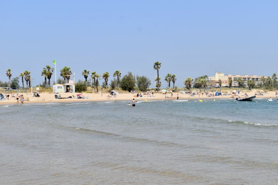 The beach is just a stone's throw away